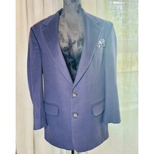 Vintage Lord & Taylor Fifth Avenue Cashmere Blazer Rare Plum Purple Men's 44R